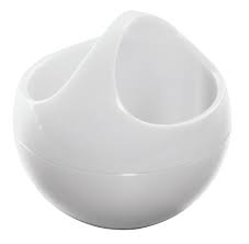BOWL-MAKE-UP WHITE ORGANIZADOR MAQUILLAJE- 1 UD