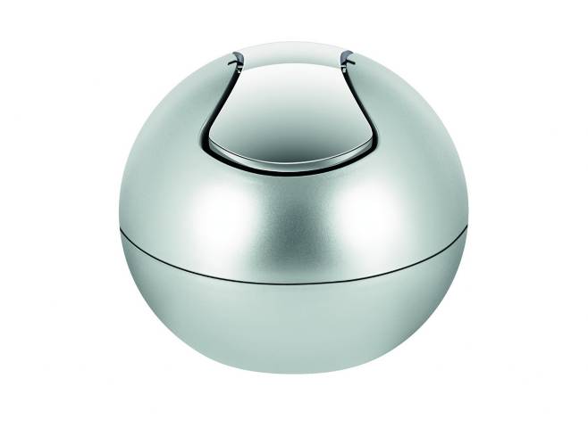 BOWL SHINY SILVER 1L cubo 13.5 CM