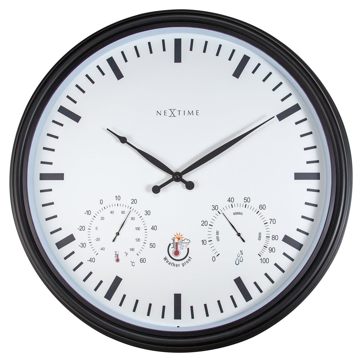 Reloj Pared Exterior Ø 50.5 cm - Black and White - Sunflower