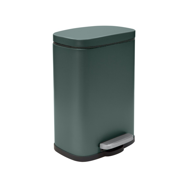 AKIRA MATT-DARK GREEN 5L cubo PEDAL 30cm