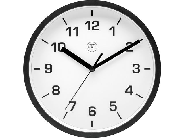 Reloj Pared Ø 20 cm EASY SMALL Marco Negro