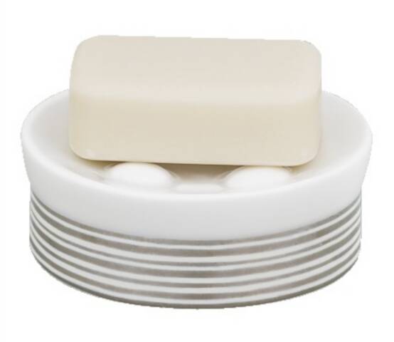 OPERA WHITE-SILVER JABONERA H 4 CM