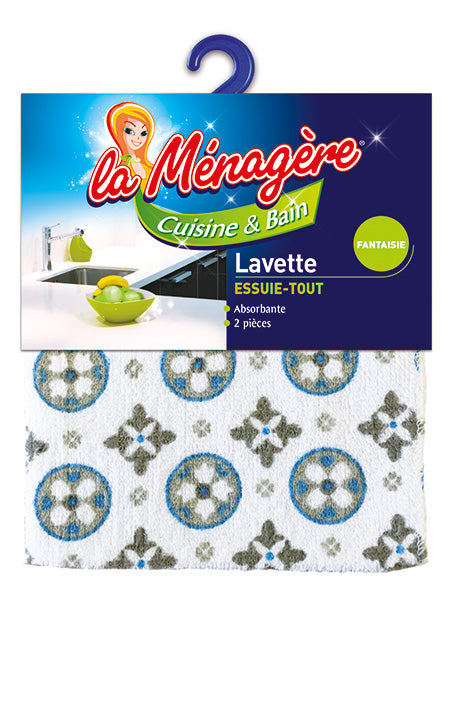 BAYETA PARA PLATOS TERRY X2 32X32