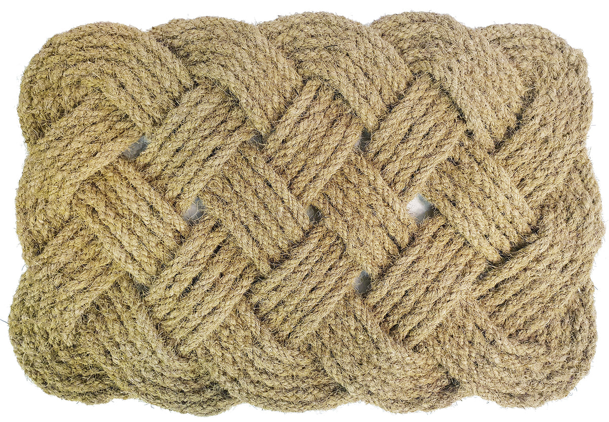 FELPUDO COCO NATURAL 40X60 TRENZADO