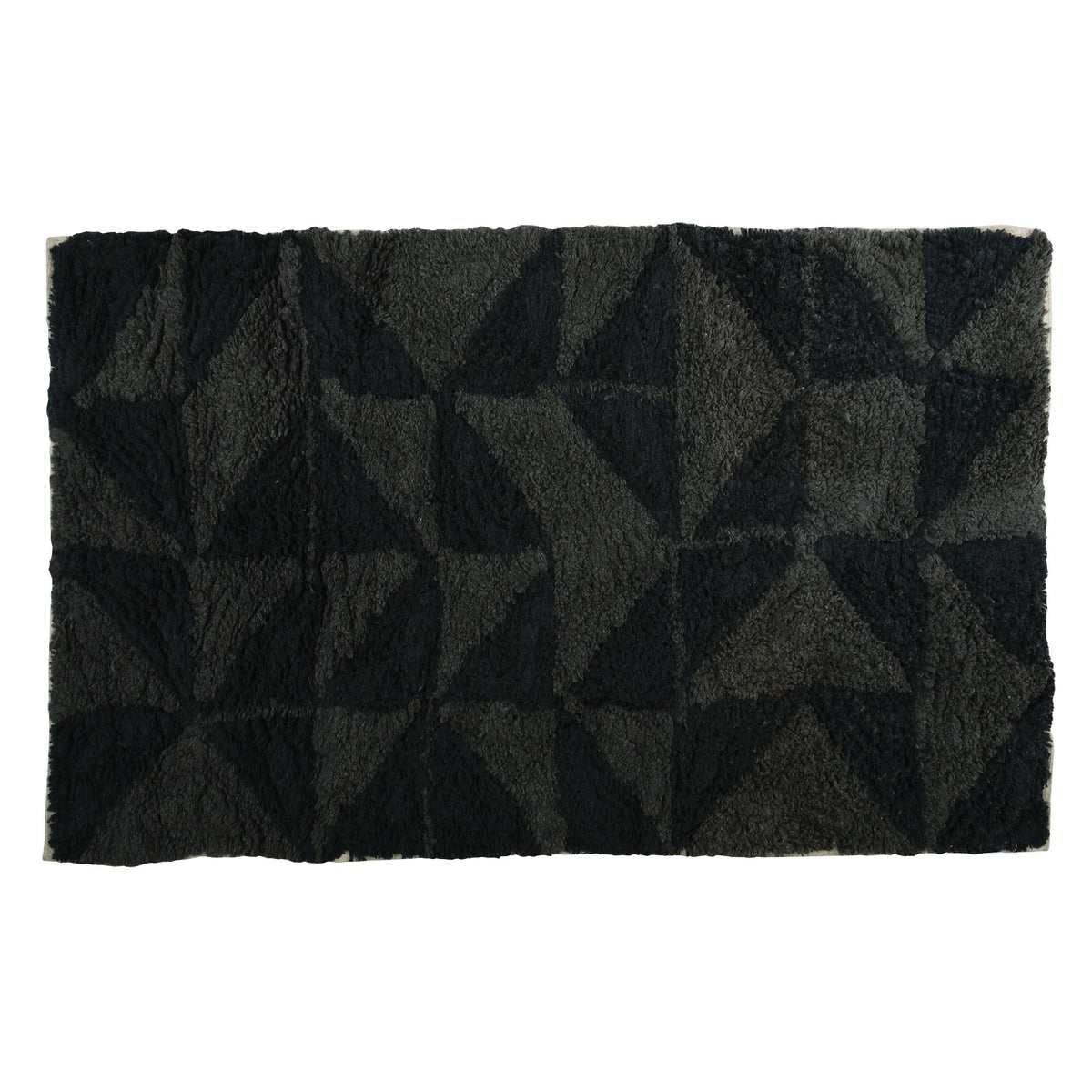 ALF. ALGODON NEGRO/GRIS 50X80