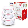 CONTENEDOR ALIMENTICIO REDONDO HORNO 1x450ml 1x850ml  1x14800ml