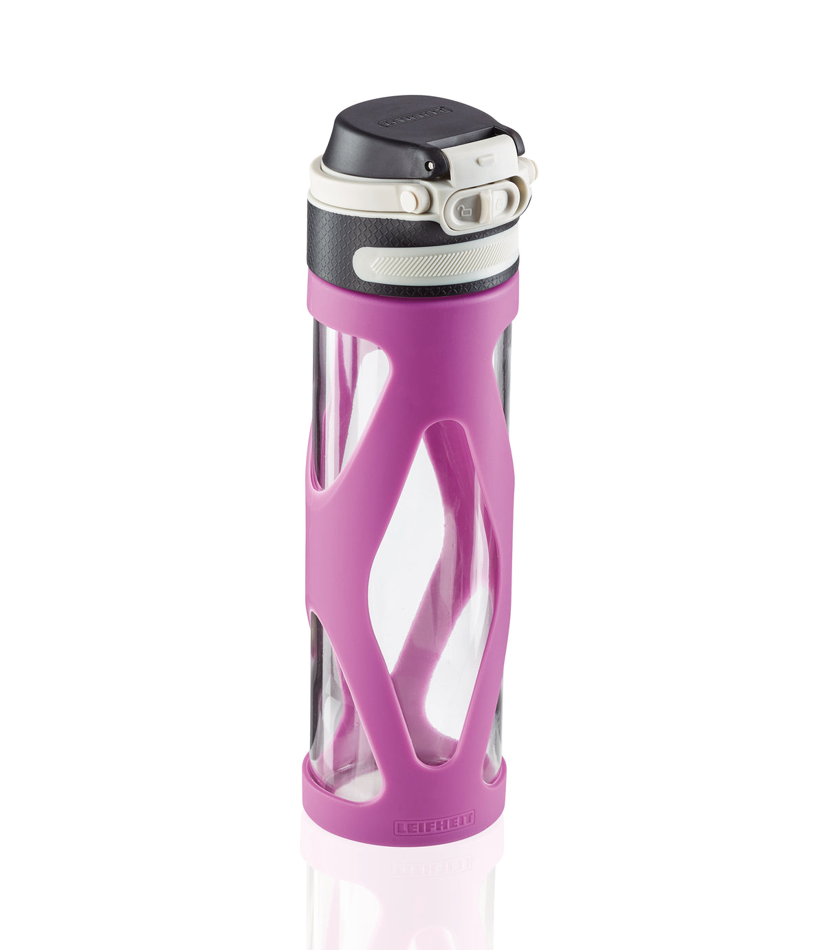 BOTELLA DE CRISTAL "ON-THE-GO" 600ML LILA