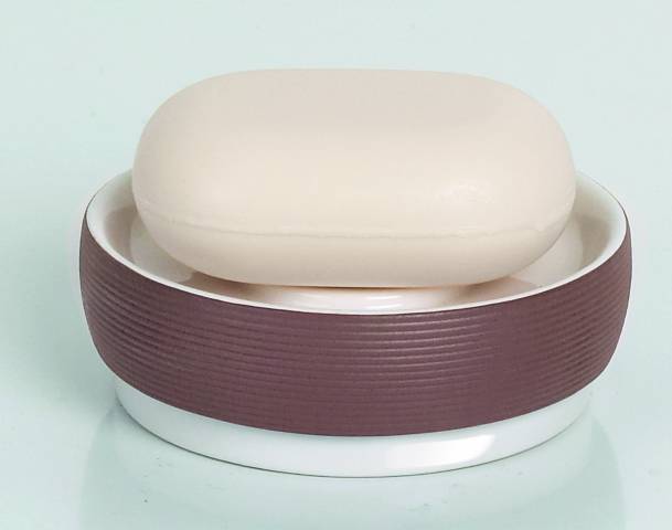 DEVA-STRUCTURED BROWN-WHITE JABONERA H 3,5 CM