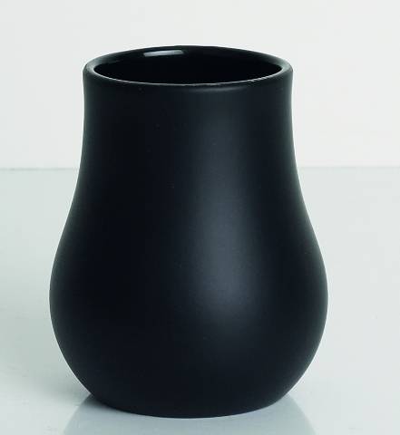 BOWL-RUBBER BLACK VASO 10.5 CM