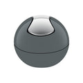 BOWL SHINY GREY 1L cubo C/ TAPA 13.5 CM