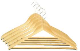 Percha madera 45 cm Barra Pantalones