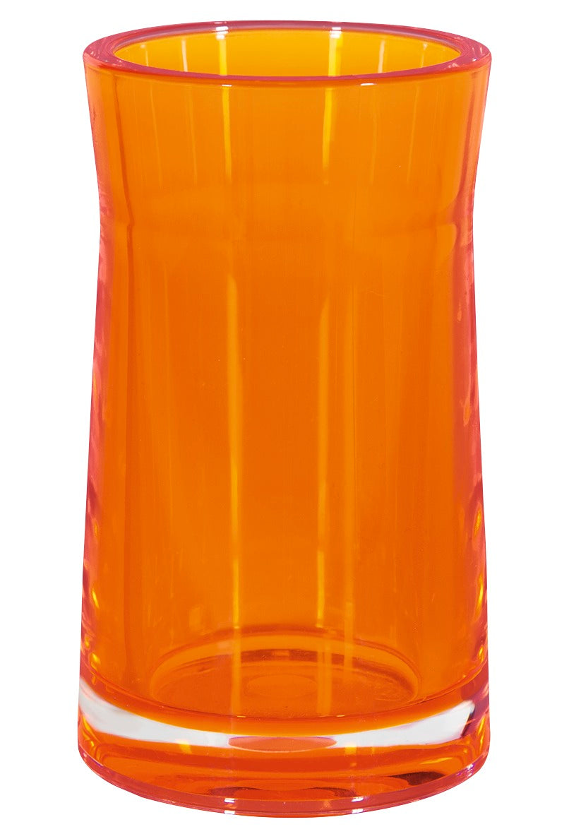 SYDNEY-ACRYLIC CLEAR ORANGE VASO 12 CM