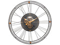 Reloj Pared 90.5 cm Roman Gear XXL Metal Oro/Cobre