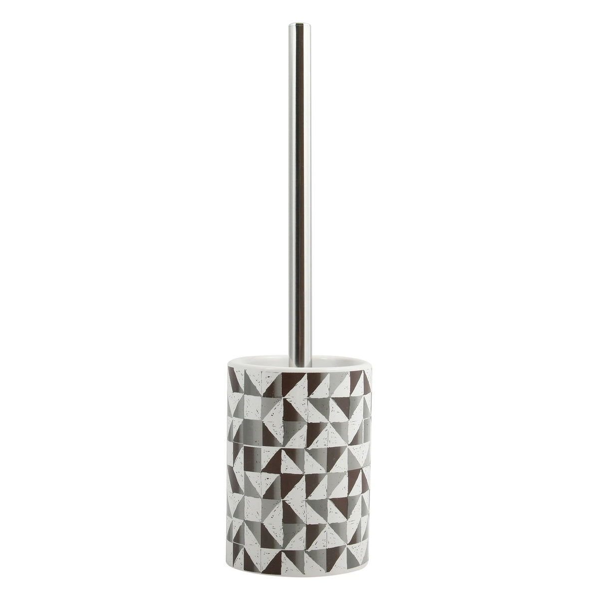 ESCOBILLERO CALULA DE WC Y BASE CERAMICA GRIS