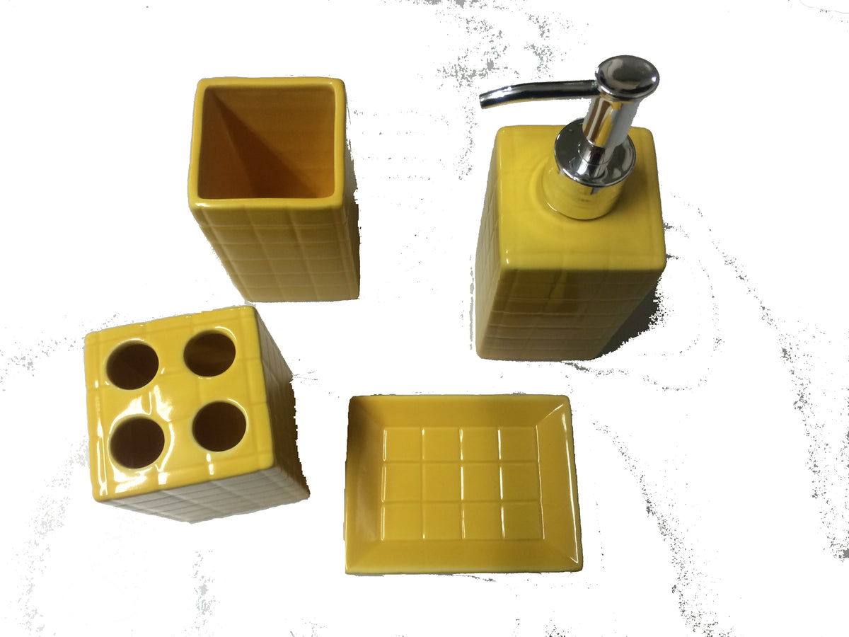 MOSAICO Amarillo Set 4 pcs Accesorios