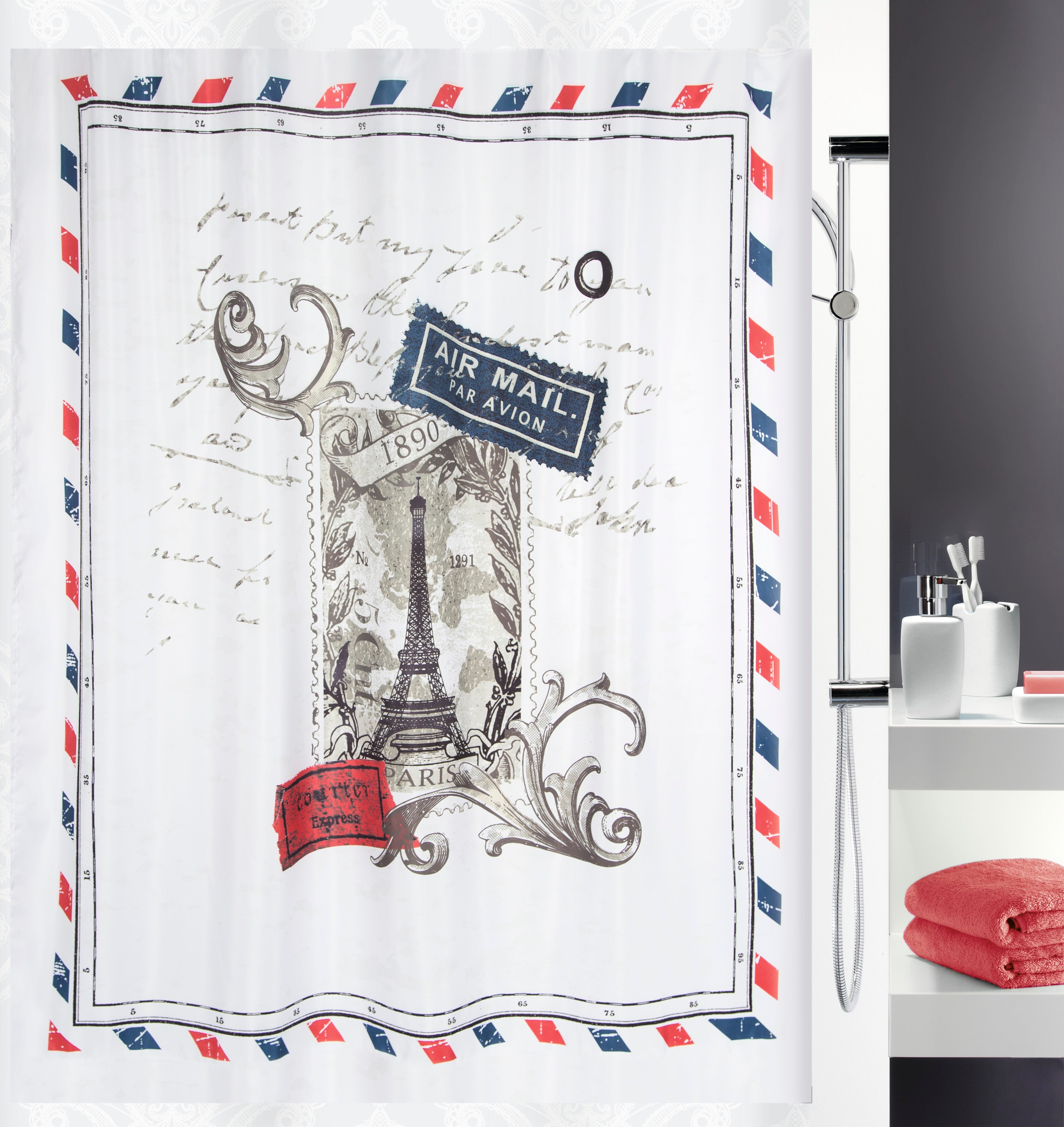 VARENNE BLUE/RED C.TEX 180X200