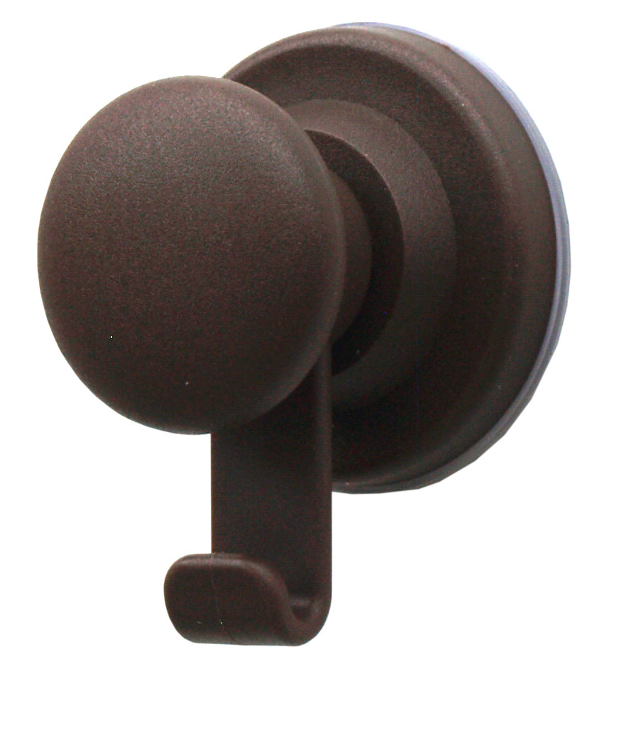 Percha ventosa SUPER FIX PEQU. MARRON MATE Set 2