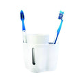 B-SMART COLGADOR CEPILLOS CON VASO BLANCO