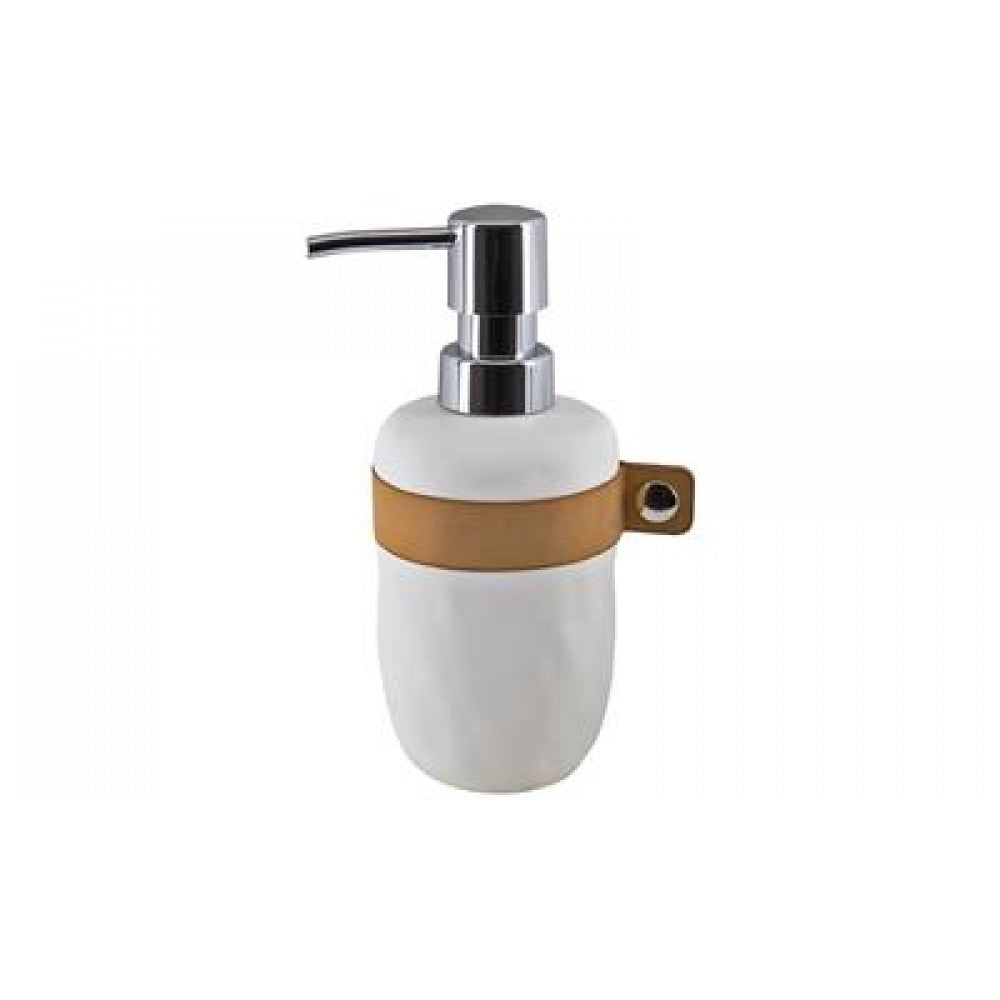 LIO POLYRESIN/PU LEATHER WHITE DOSIFICADOR 17 CM
