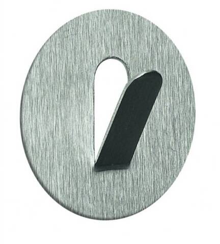 PUNZO-ROUND STEEL PERCHA ADHESIVA HOOK