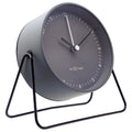 Reloj Sobremesa   Alarma 14x13x7cm - Silent - Grey-Metal BERLIN