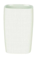 RETRO-STRUCTURED WHITE VASO