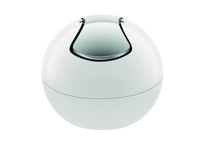 BOWL SHINY WHITE 1L cubo C/ TAPA 13.5 CM