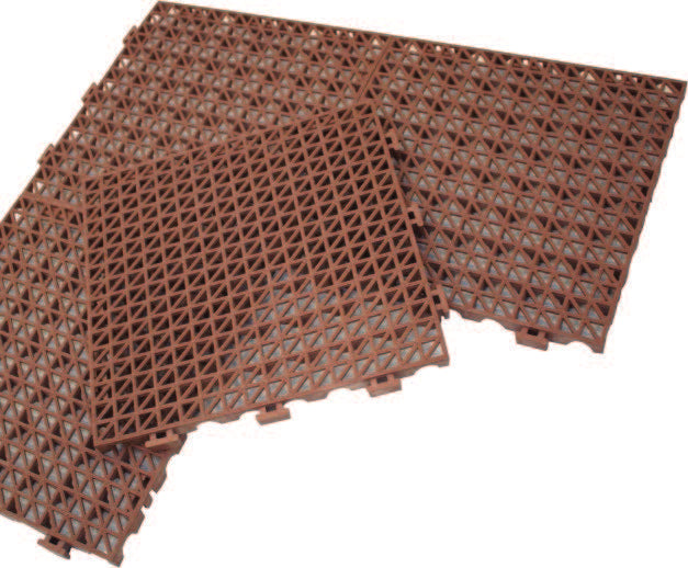 LOSETA CLICK  MARRON 99x99cm (33X33X2 PACK 9 UN)
