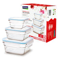 CONTENEDOR ALIMENTICIO CUADRAD. HORNO 1x405l 1X900ml 1x1650ml