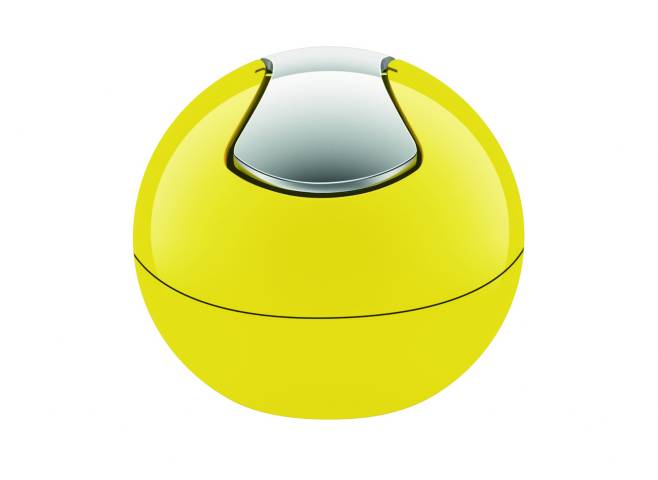 BOWL SHINY YELLOW 1L cubo C/ TAPA 13.5 CM