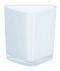 TRIX-ACRYLIC WHITE VASO 10.5 CM