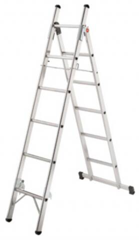 Escalera ALU L80 1x6+1x5 peldaños 1212-601