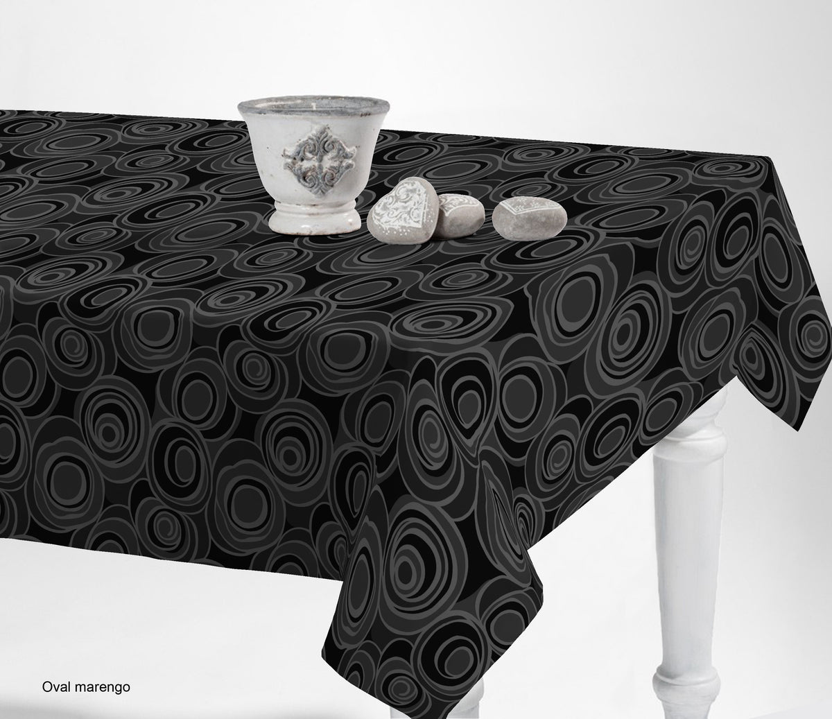 R.RESINADO-JACQUARD OVAL MARENGO 1.40x20m
