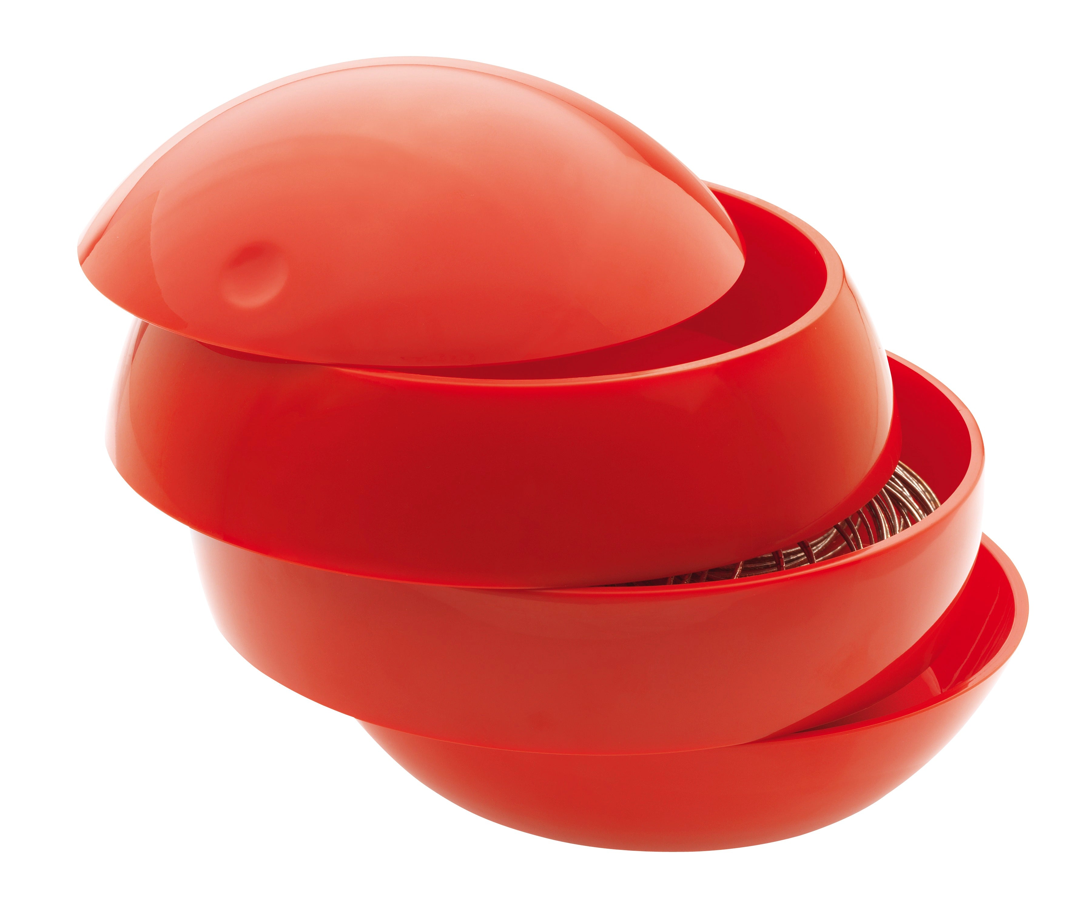 BOWL-BEAUTY RED ORGANIZADOR - 3 COMPARTIMENTOS