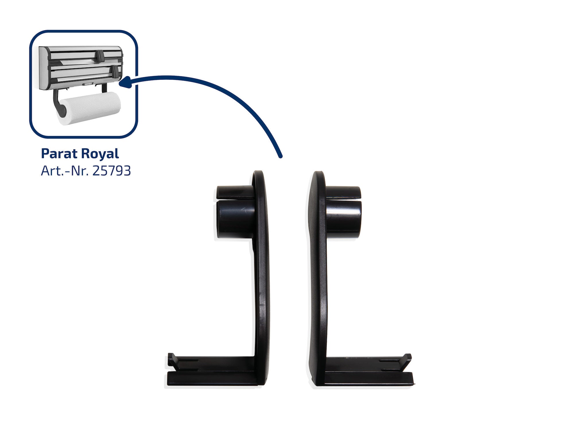 SOPORTE PAPEL ROYAL INOX 2 UNDS Ref. 25793