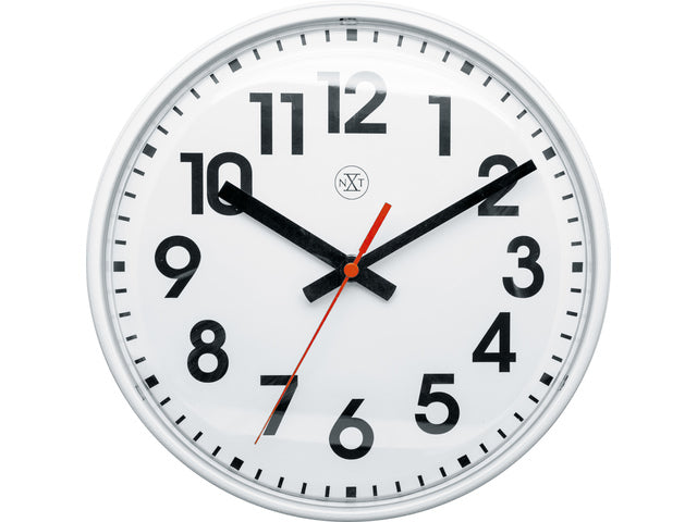 Reloj pared Ø 26 cm PETER Blanco