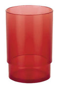 NYO-ACRYL CLEAR-RED VASO