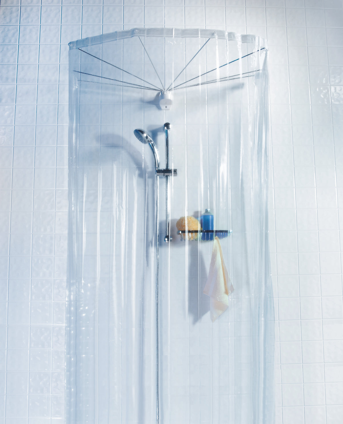OMBRELLA WHITE RECAMBIO CORTINA 12-ARMS