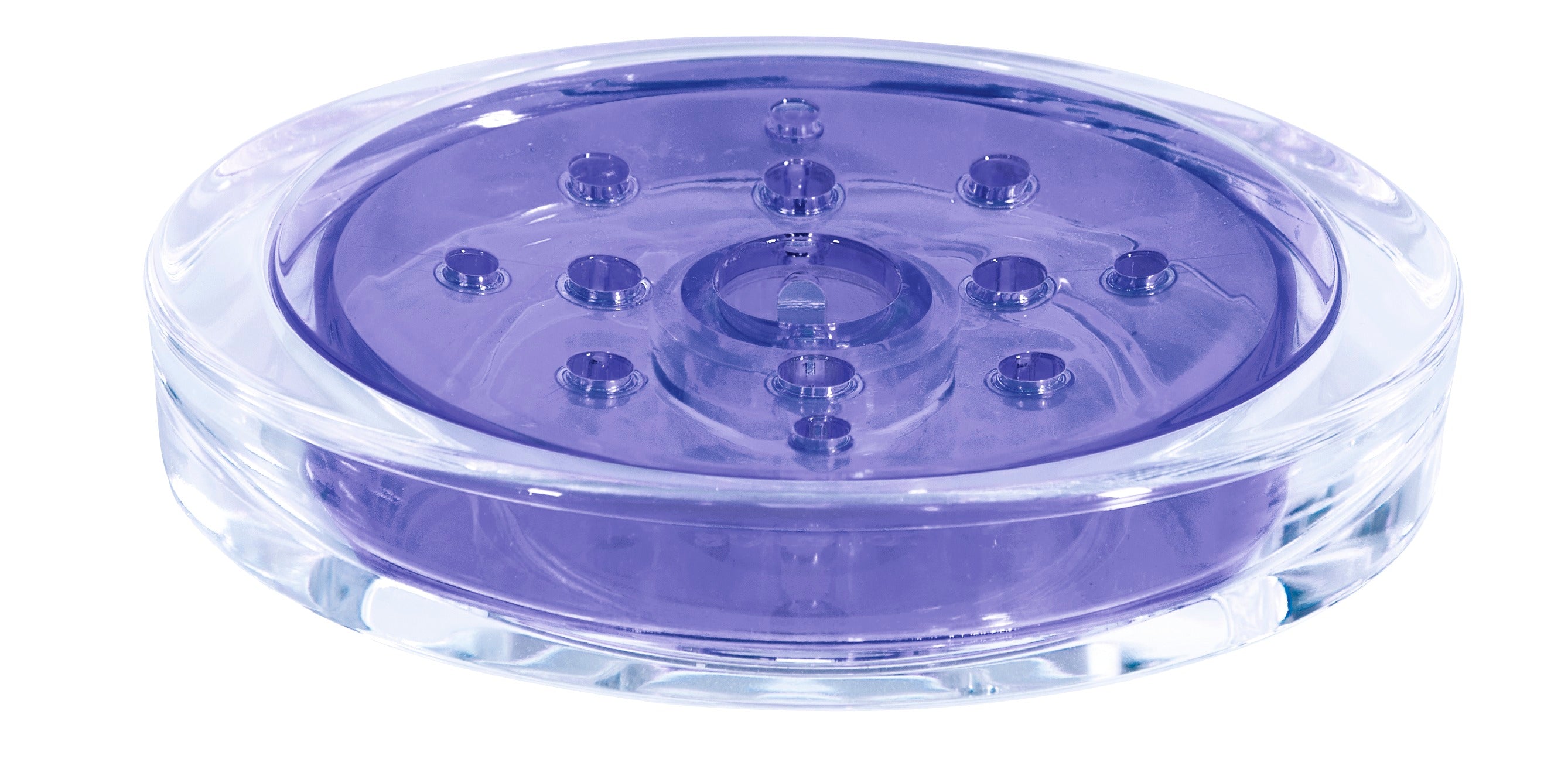 SYDNEY-ACRYLIC CLEAR PURPLE JABONERA 3 CM