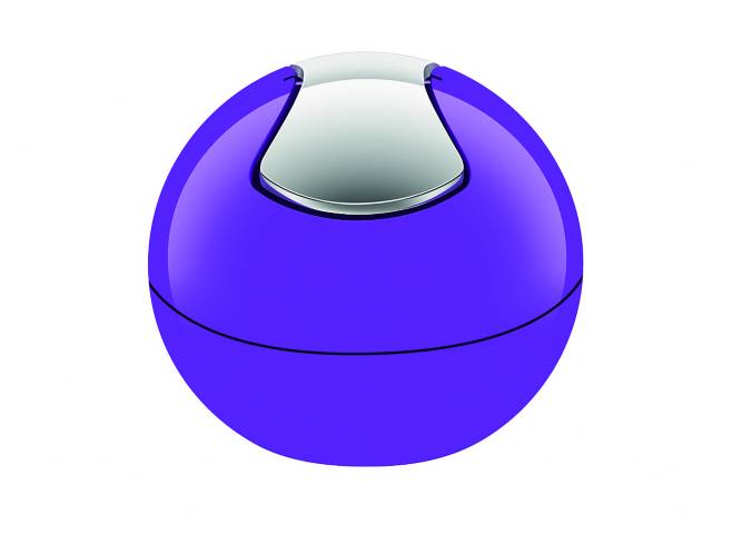 BOWL SHINY PURPLE 1L cubo C/ TAPA 13.5 CM