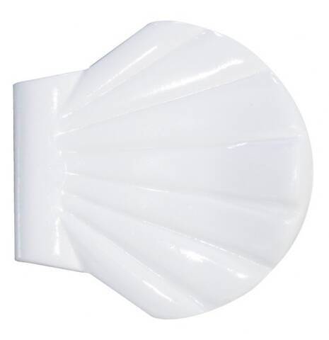 SHELL-CLIP WHITE CLIP PARED PARA CORTINA