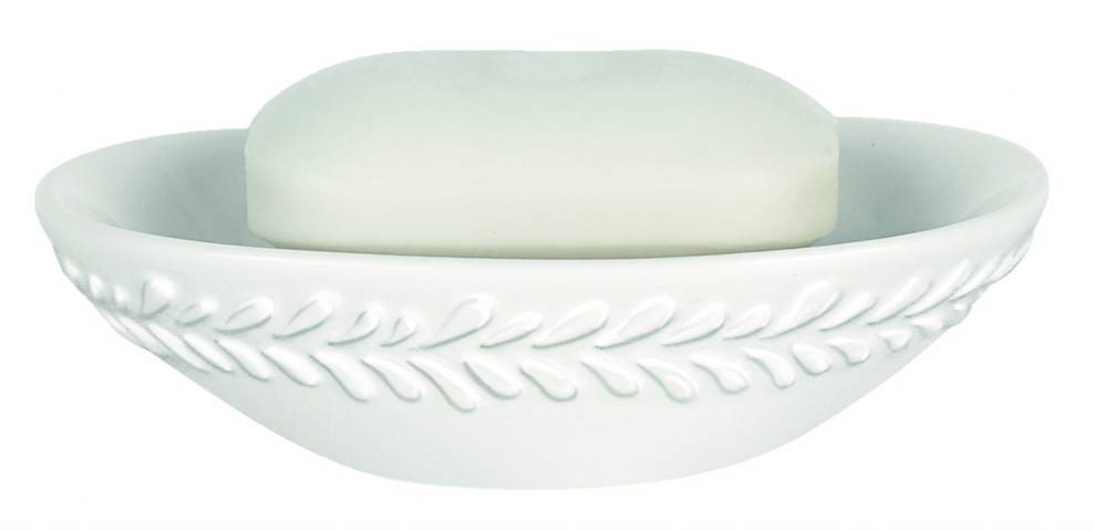 DARWIN-GARLAND WHITE JABONERA H 4 CM