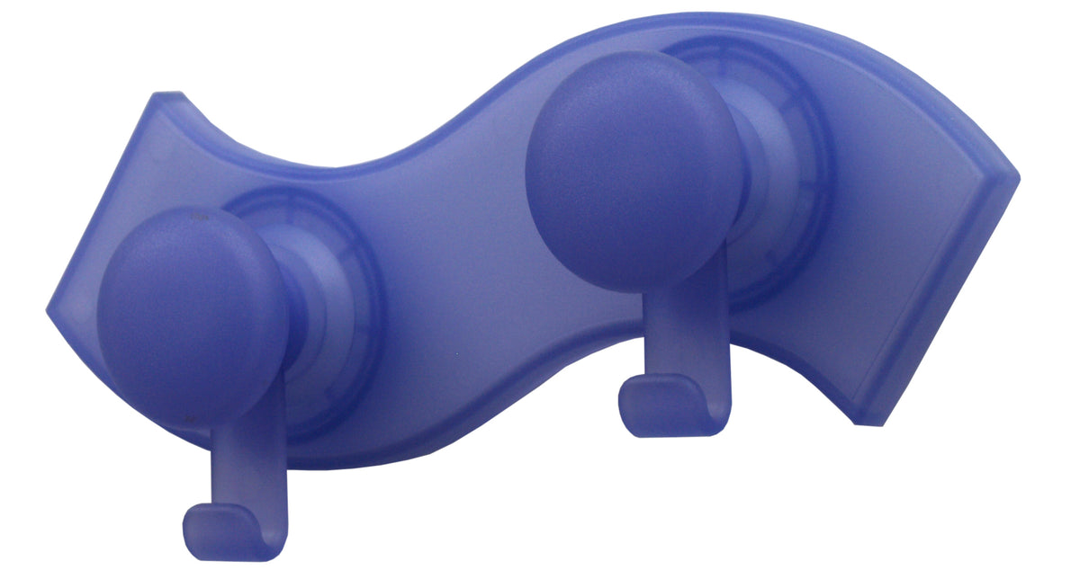 Percha ventosa SUPER FIX DOBLE MORADO