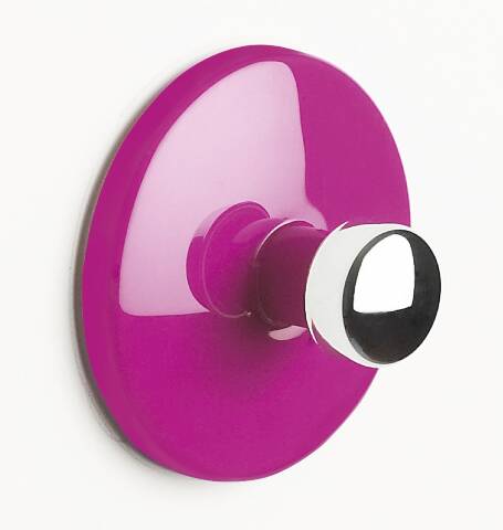BOWL-HOOK DARK PINK PERCHA ADHESIVA