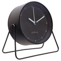 Reloj Sobremesa   Alarma 14x13x7cm - Silent - BLACK-Metal BERLIN