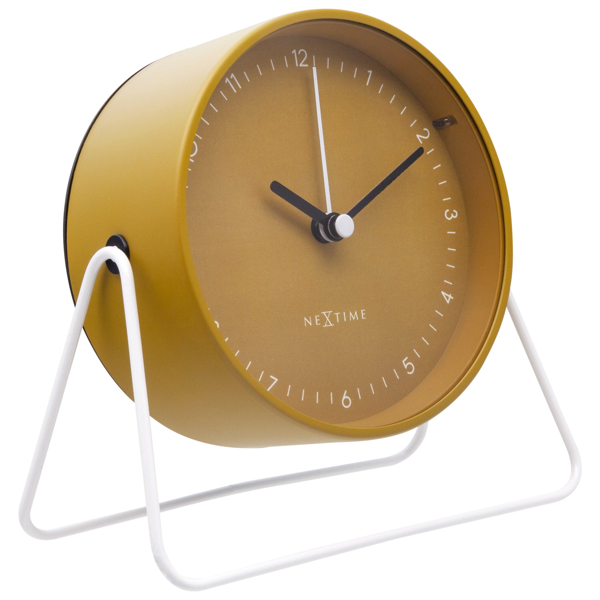 Reloj Sobremesa   Alarma 14x13x7cm - Silent - YELLOW-Metal BERLIN