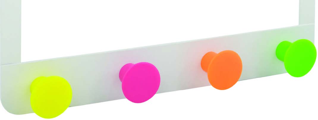 RONDA-TRE MATT-WHITE/NEON 20CM COLGADOR PUERTA