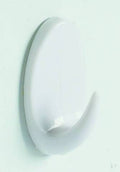 HOOK WHITE PERCHA ADHESIVA OVAL 55X33MM ABS