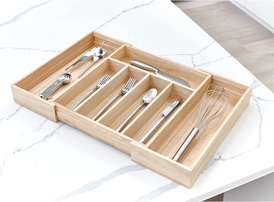 CUBERTERO EXTENSIBLE DE MADERA