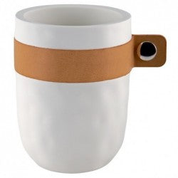 LIO POLYRESIN/PU LEATHER WHITE TAZA 9.9 CM